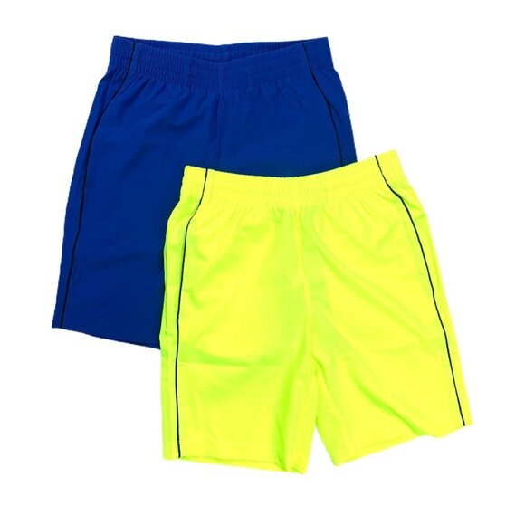 Spotted Zebra Set of 2 Short Kids Boys Shorts Activewear Blue/Yellow Size 8 - Picture 9 of 13